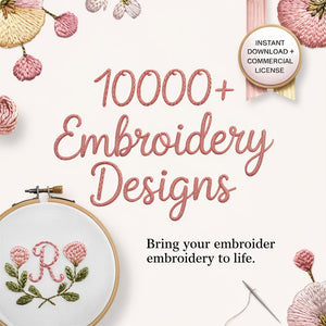 10,000 Embroidery Designs